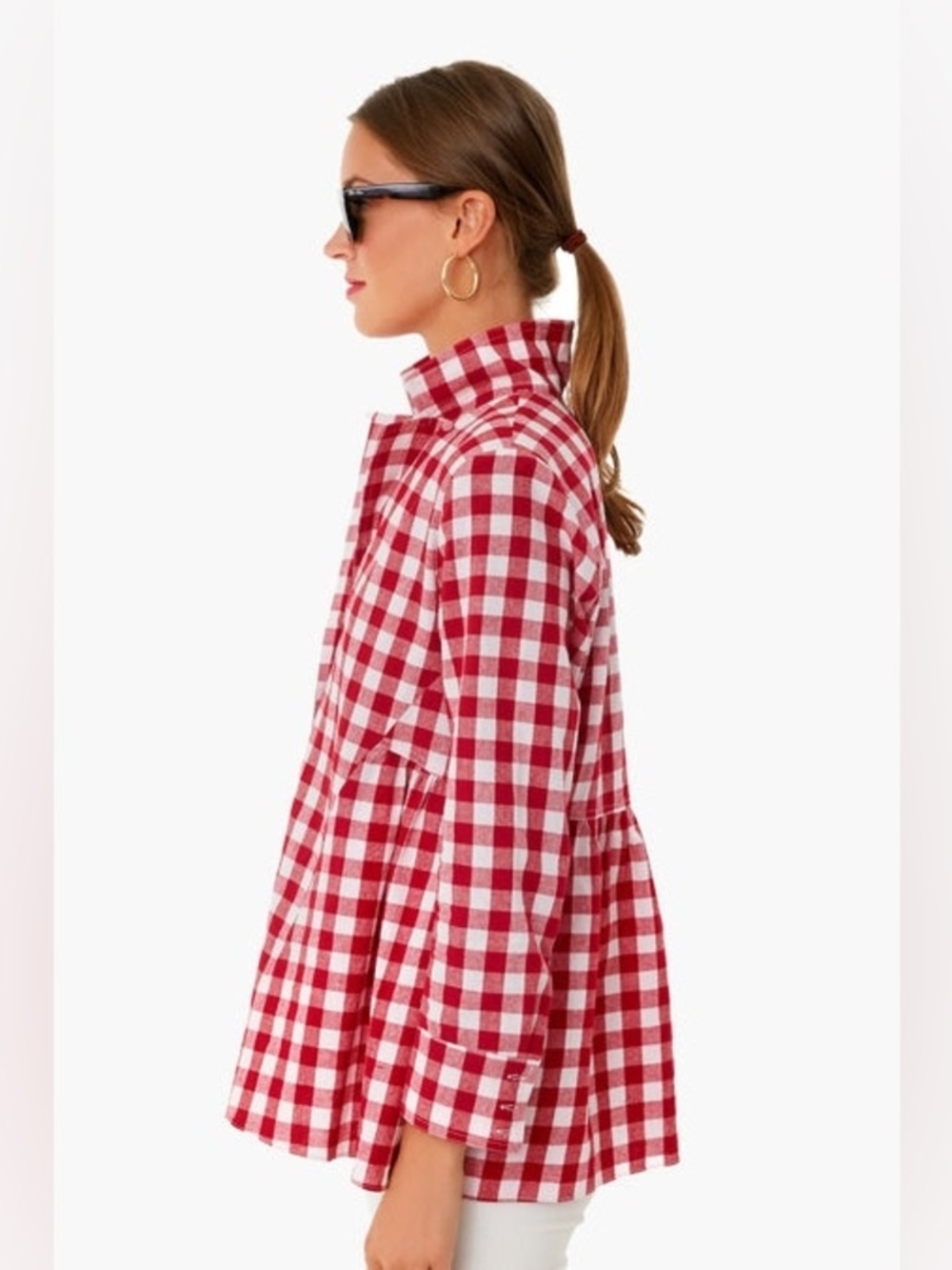 Tuckernuck Pomander Place Red and White Gingham Button-Down Shirt - Picture 4 of 8